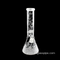 New Design Water Pipe Herb Hookah Sandblasted Carving Tobacco Pipe Smoking Pipe Glass